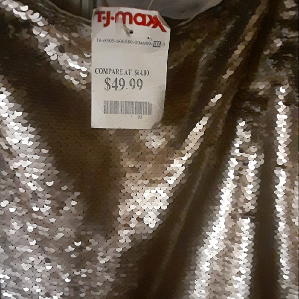 Silver cocktail dress